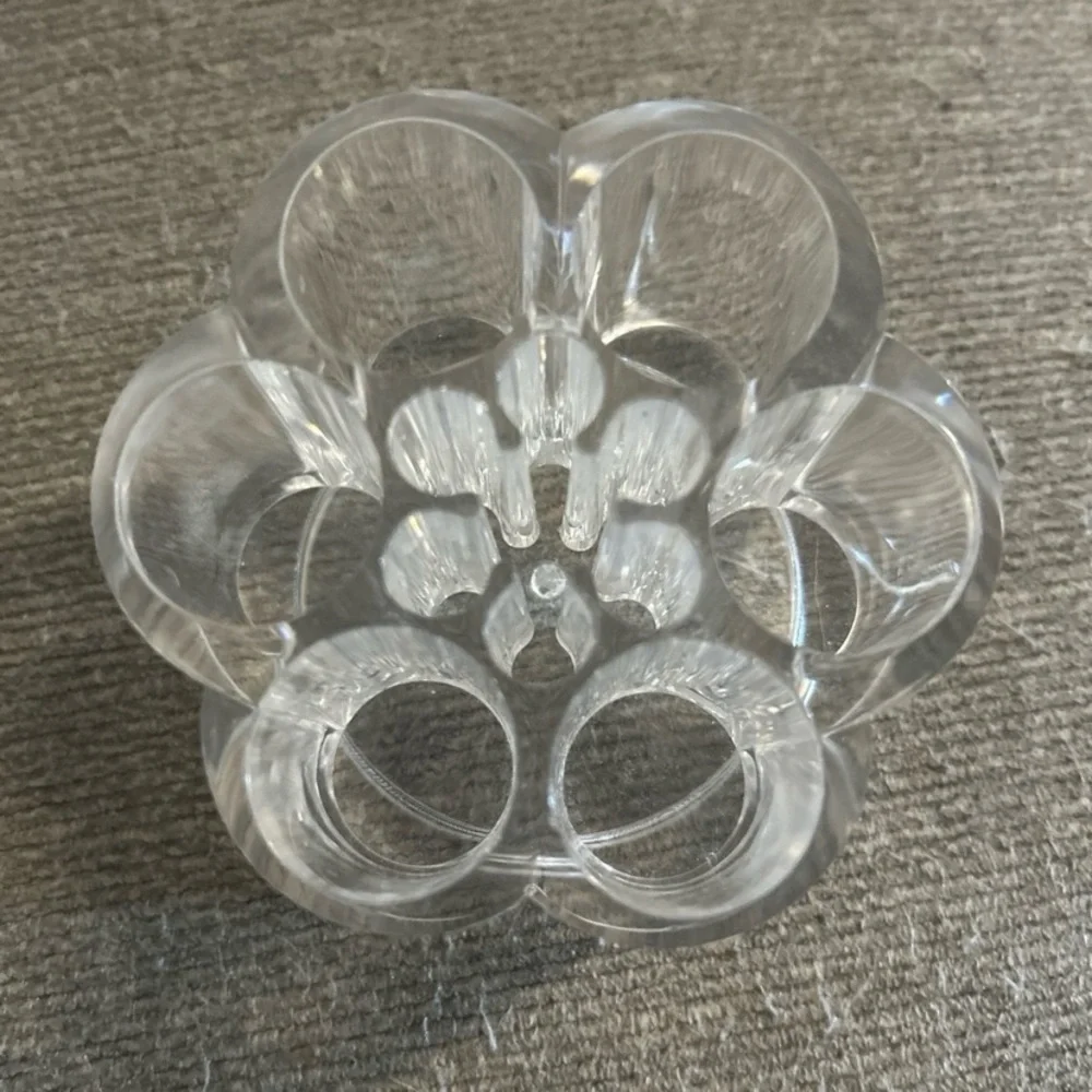 Clear Flower-Shaped lipstick and lipliners organizer